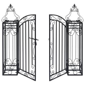 Ornamental Wrought Iron Garden Gate - 122x20.5x100 cm