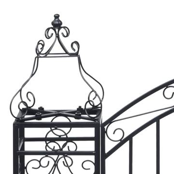 Ornamental Wrought Iron Garden Gate - 122x20.5x100 cm