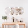 Wall Mirror with LED Lights 25x60 cm Glass Oval Size 25 x 60 cm Quantity in Package 1 Model with led Shape oval 