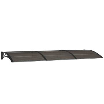 Door Canopy Black 300x100 cm - Weather-Resistant Protection