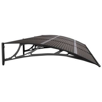 Door Canopy Black 300x100 cm - Weather-Resistant Protection