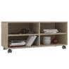 Trendy Sonoma Oak TV Cabinet with Castors - 90x35x35 cm