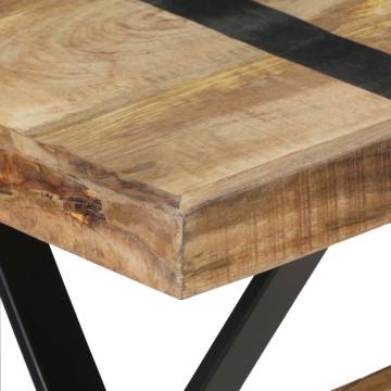 Stylish 120x60x76 cm Dining Table in Rough Mango Wood