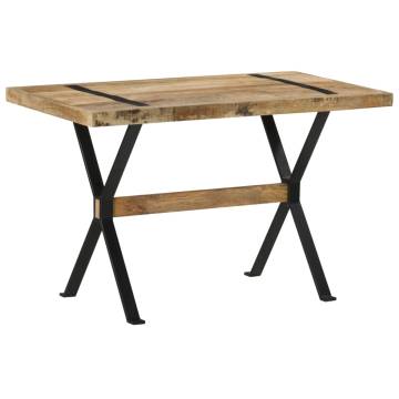 Stylish 120x60x76 cm Dining Table in Rough Mango Wood