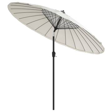 Outdoor Parasol with Aluminium Pole 270 cm - Sand White