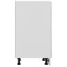 High Gloss White Drawer Bottom Cabinet - 40x46x81.5 cm