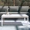 Garden Table White 121x82.5x45 cm Solid Pine - Hipomarket