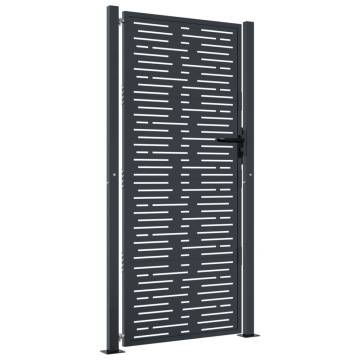 Garden Gate Anthracite Steel Square Design | 105x180 cm