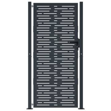 Garden Gate Anthracite Steel Square Design | 105x180 cm