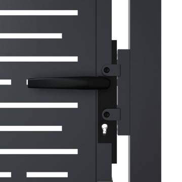 Garden Gate Anthracite Steel Square Design | 105x180 cm