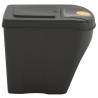 Stackable Garbage Bin Boxes - 4pcs Grey, 100L Polypropylene