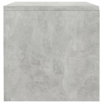 Elegant Concrete Grey Bedside Cabinet - 40x30x30 cm