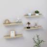 Wall Shelves 4 pcs Sonoma Oak - Stylish Storage Solution