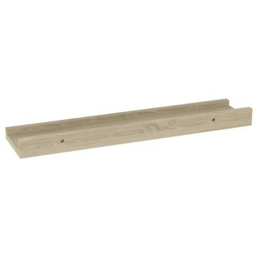 Wall Shelves 4 pcs Sonoma Oak - Stylish Storage Solution