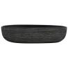 Countertop Basin Grey & Black Oval 59x40 cm - Chic Ceramic Sink