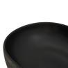 Countertop Basin Grey & Black Oval 59x40 cm - Chic Ceramic Sink