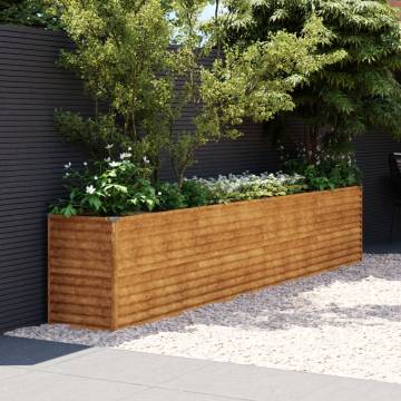 Garden Raised Bed 385x50x69 cm Corten Steel - Durable & Stylish