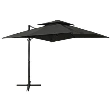 Cantilever Umbrella 250x250 cm Anthracite | Shade & UV Protection