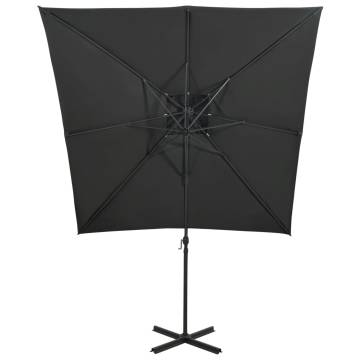 Cantilever Umbrella 250x250 cm Anthracite | Shade & UV Protection