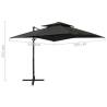 Cantilever Umbrella 250x250 cm Anthracite | Shade & UV Protection