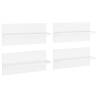 Modern White Wall Shelf Set – 4pcs | 40x11.5x18 cm