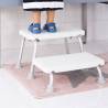 RIDDER Two-Tier Step Stool White - Sturdy & Non-Slip