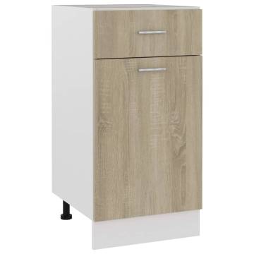 Drawer Bottom Cabinet Sonoma Oak - 40x46x81.5 cm | Hipo Market