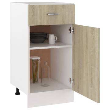 Drawer Bottom Cabinet Sonoma Oak - 40x46x81.5 cm | Hipo Market