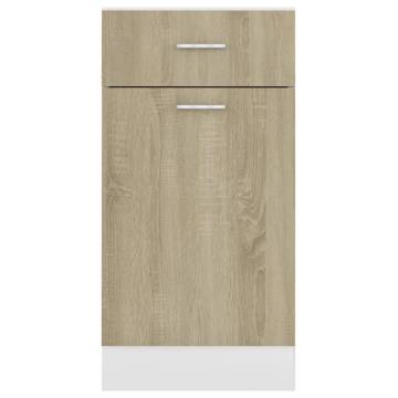 Drawer Bottom Cabinet Sonoma Oak - 40x46x81.5 cm | Hipo Market