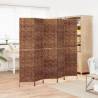 Room Divider 5-Panel Brown 205x180 cm Water Hyacinth Colour brown Size 205 x 180 cm Number of 1 