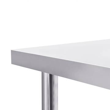 Durable Stainless Steel Work Table - 60x60x85 cm | HipoMarket