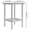 Durable Stainless Steel Work Table - 60x60x85 cm | HipoMarket