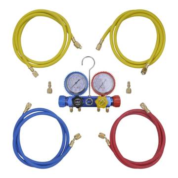 4-Way Manifold Gauge Set | Ideal for A/C Systems - HiPoMarket