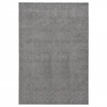 Elegant Grey Short Pile Rug 200x290 cm - Hipomarket