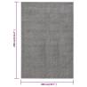 Elegant Grey Short Pile Rug 200x290 cm - Hipomarket