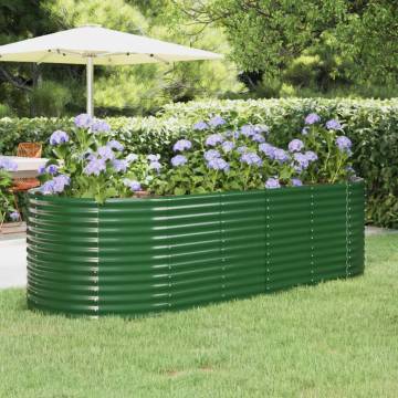 Garden Raised Bed Steel - 249x100x68 cm Green | HipoMarket