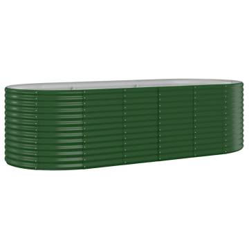 Garden Raised Bed Steel - 249x100x68 cm Green | HipoMarket