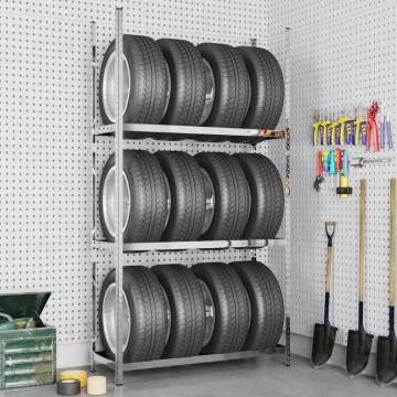 3-Layer Tire Rack - Sturdy Steel Storage Solution | HiPoMarket