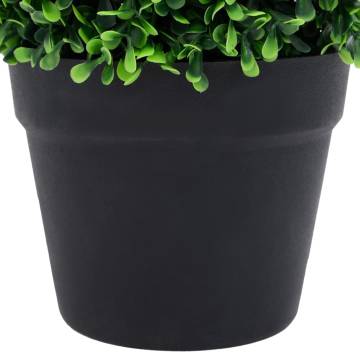 Artificial Boxwood Plants 2 pcs Ball Shaped Green - 32 cm