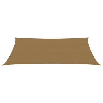 Taupe Sunshade Sail 3x6m - 160 g/m² HDPE | HipoMarket