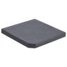 Black Granite Umbrella Weight Plate - 25 kg | HipoMarket