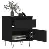 Stylish Black Bedside Cabinet - 40x35x50 cm | HipoMarket