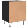 Stylish Black Bedside Cabinet - 40x35x50 cm | HipoMarket