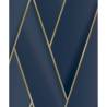 DUTCH WALLCOVERINGS Geometric Wallpaper – Blue & Gold