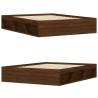 Brown Oak Bed Frame 160x200 cm - Modern Design | Hipomarket