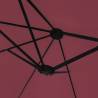 Double-Head Parasol with LEDs - Bordeaux Red | Hipo Market