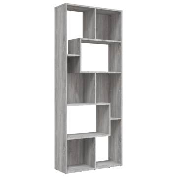 Book Cabinet Grey Sonoma 67x24x161 cm - Stylish Storage Solution