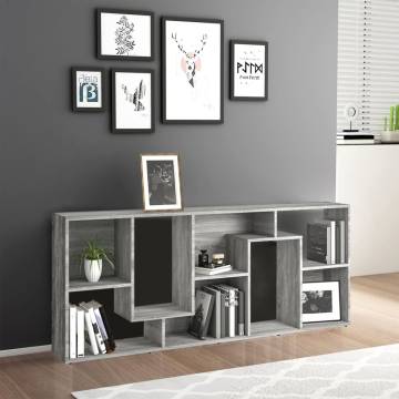 Book Cabinet Grey Sonoma 67x24x161 cm - Stylish Storage Solution