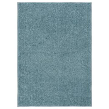 Elegant Blue Short Pile Rug 120x170 cm - Hipo Market