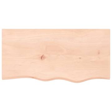 Wall Shelf 80x40x2 cm - Untreated Solid Wood Oak | HipoMarket